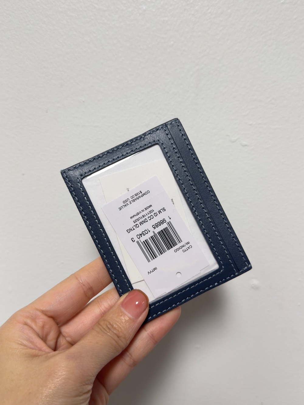 Coach Slim Id Card Case
In Regenerative Cotton With Quilting Denim CAT70 -NWT - Picture 3 of 4